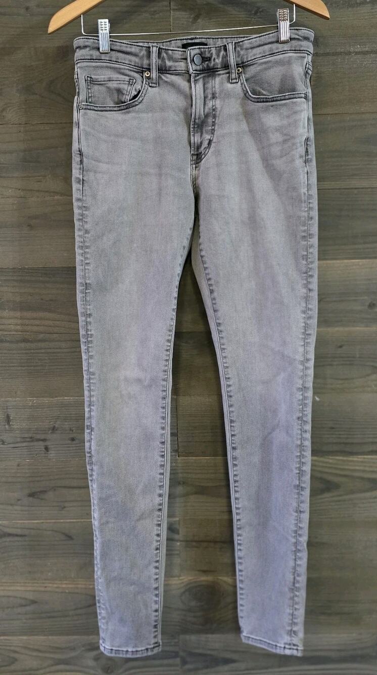 UNIQLO Gray Skinny Jeans Men's 31x34 Stretch Denim Slim Fit 31x34